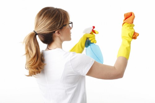 Local upholstery cleaning technician treating delicate fabric furniture
